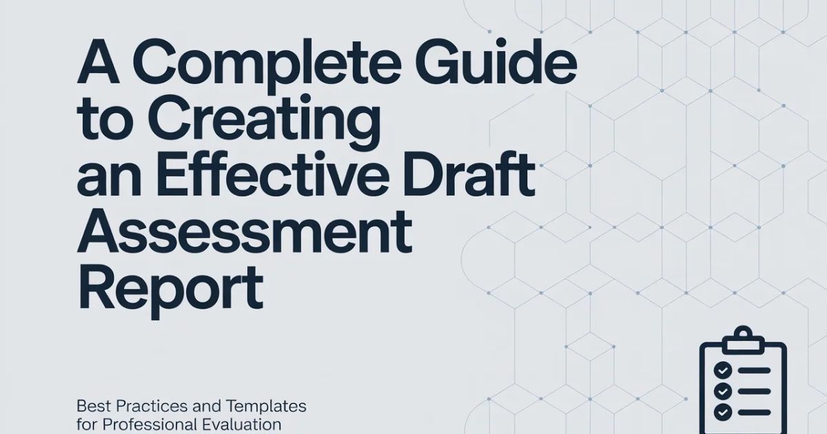 Understanding the Purpose of a Draft Assessment Report
