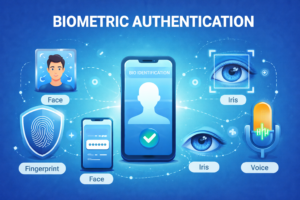 Biometric Authentication (Fingerprint, Face, Iris, Voice)