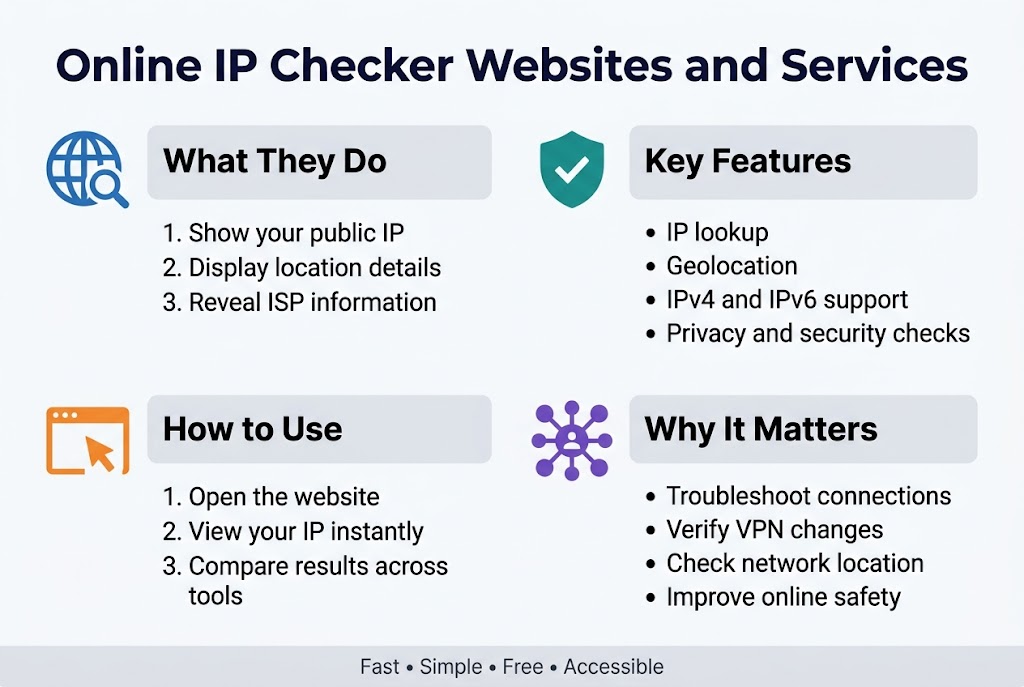 Online IP Checker Websites and Services