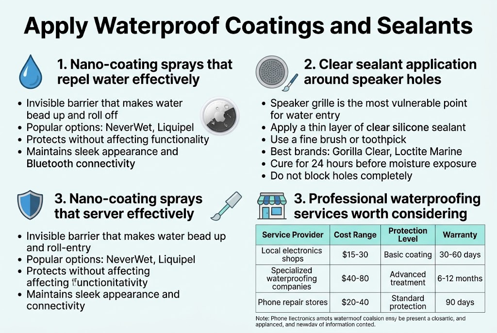 Apply Waterproof Coatings and Sealants