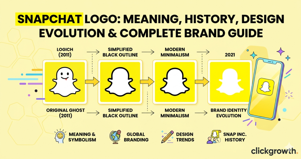 Snapchat Logo Meaning, History, Design Evolution & Complete Brand Guide